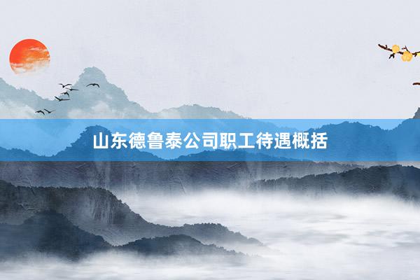 山东德鲁泰公司职工待遇概括